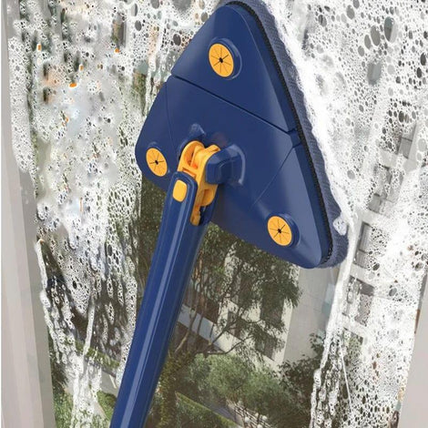 360 Twist Triangle Mop Window Glass For Home Toilet Bathrrom