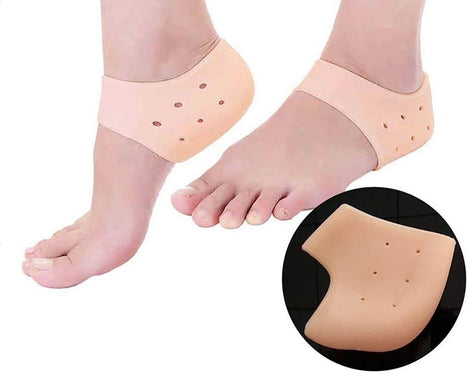 Silicone Anti-Crack Half Heel Socks