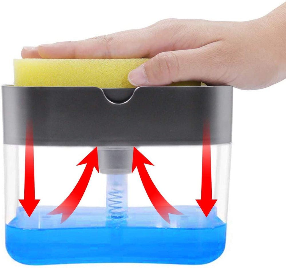 2-in-1 Dishwashing Liquid & Soap Pump Dispenser