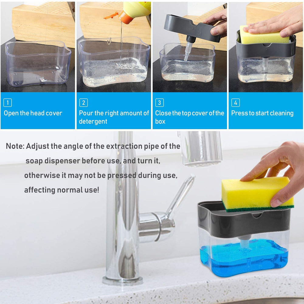 2-in-1 Dishwashing Liquid & Soap Pump Dispenser