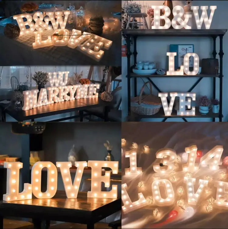 LED Alphabet Letter Night Light