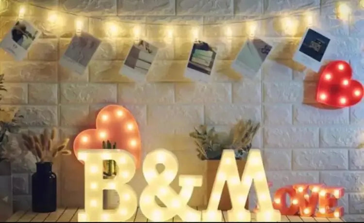 LED Alphabet Letter Night Light