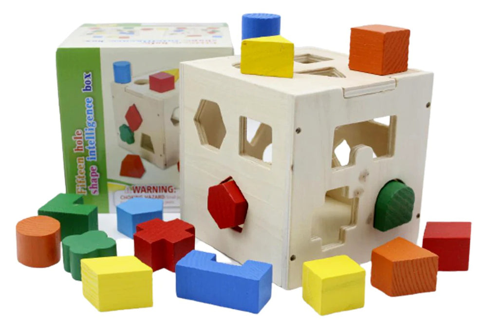 Wooden Hole Shape Intelligence Box