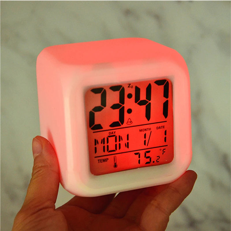 Creative Alarm Clock Sublimation LED Digital