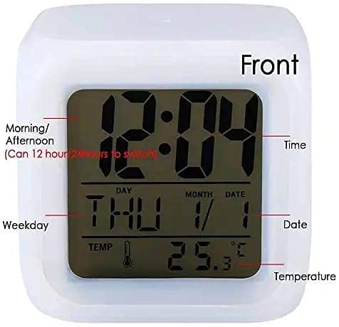 Creative Alarm Clock Sublimation LED Digital