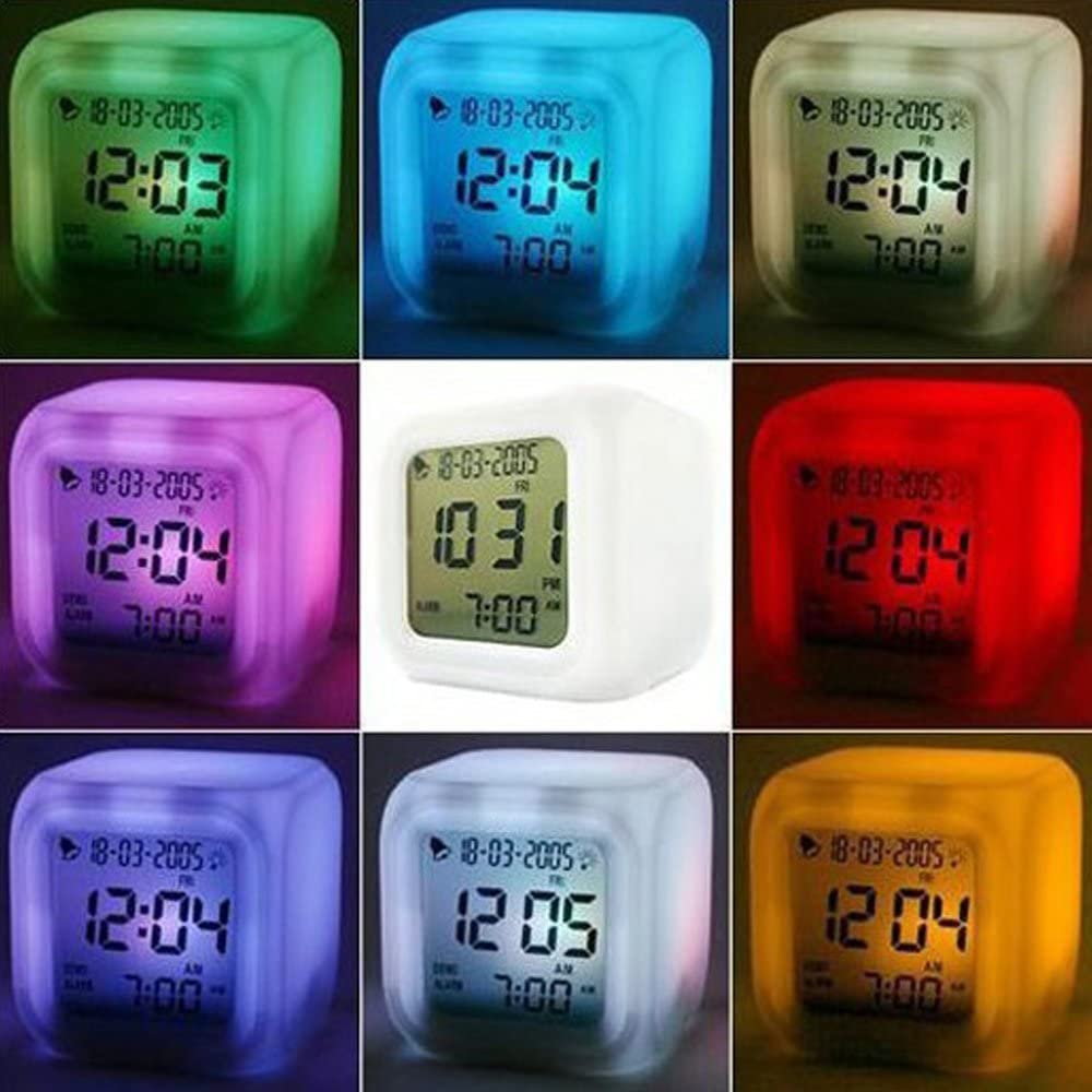 Creative Alarm Clock Sublimation LED Digital
