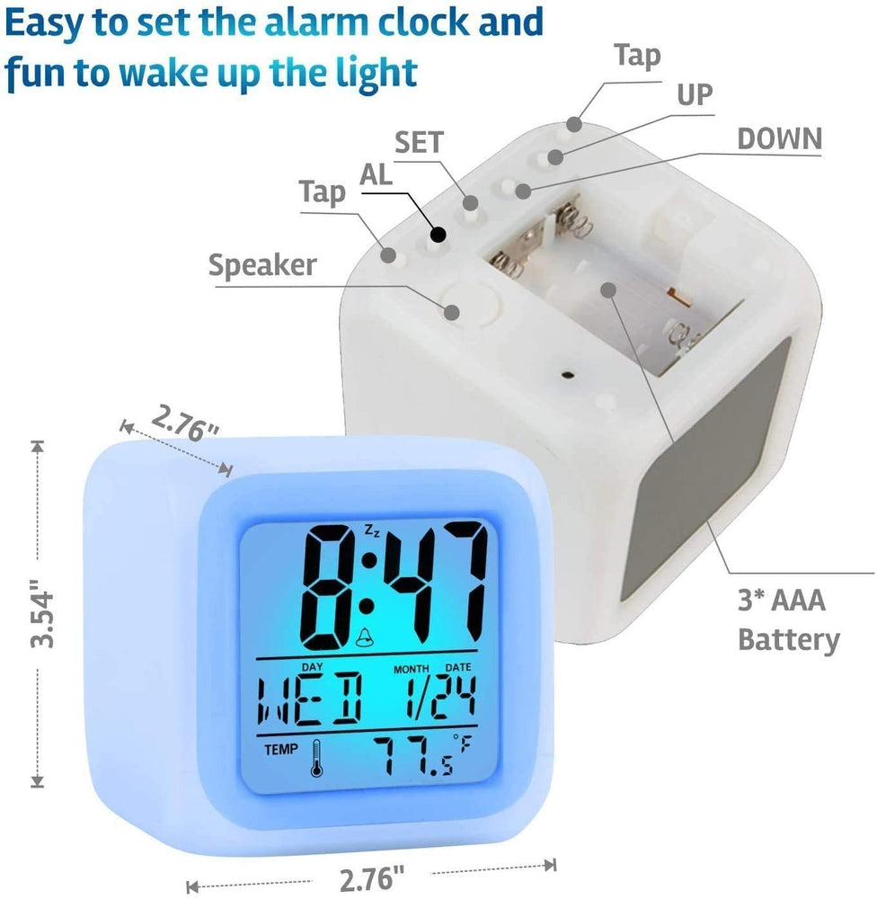 Creative Alarm Clock Sublimation LED Digital