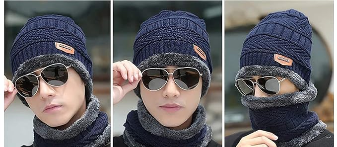 Head & Neck Cap Beanies Combo – Black