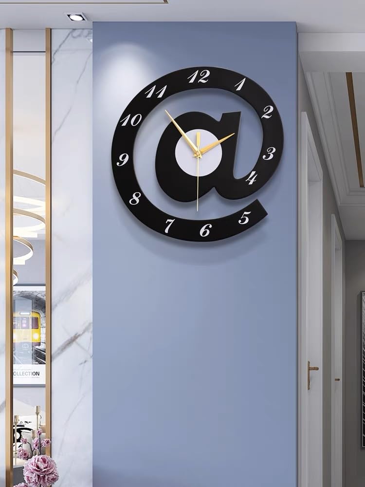 3D Wooden @ Wall Clock
