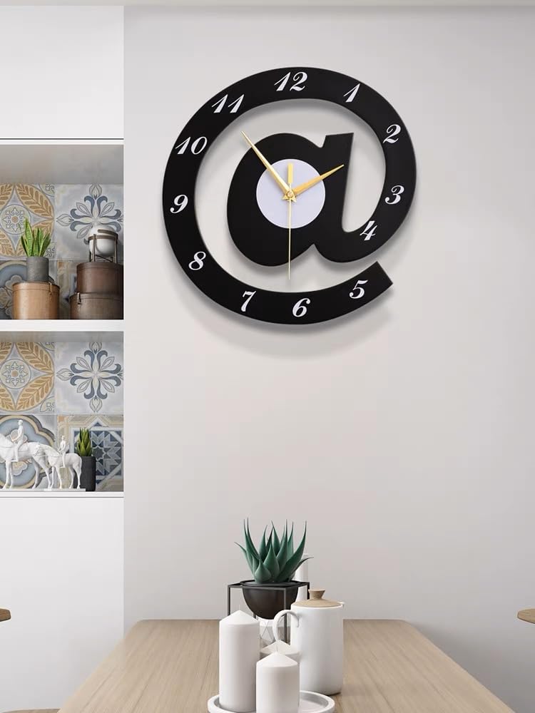3D Wooden @ Wall Clock
