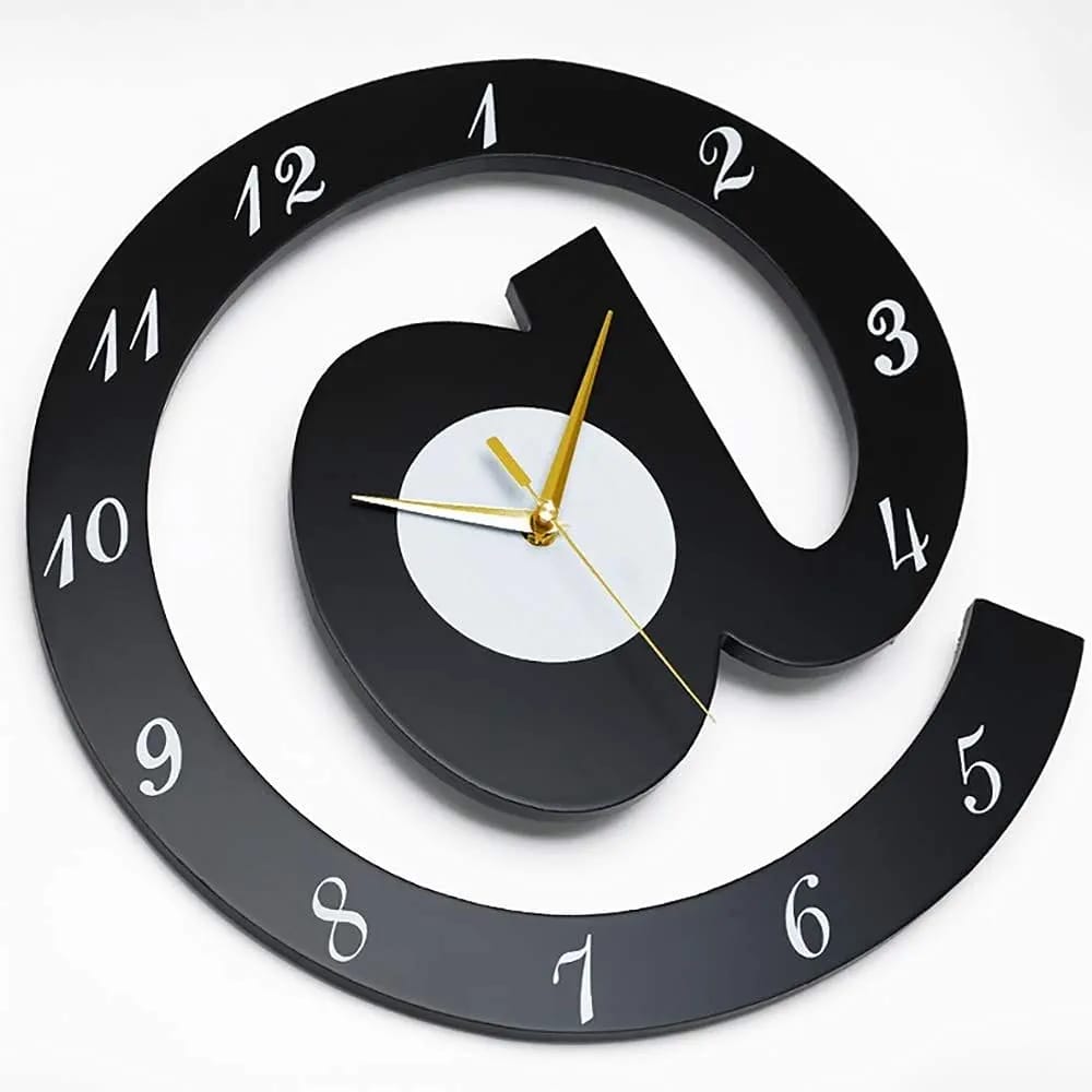 3D Wooden @ Wall Clock