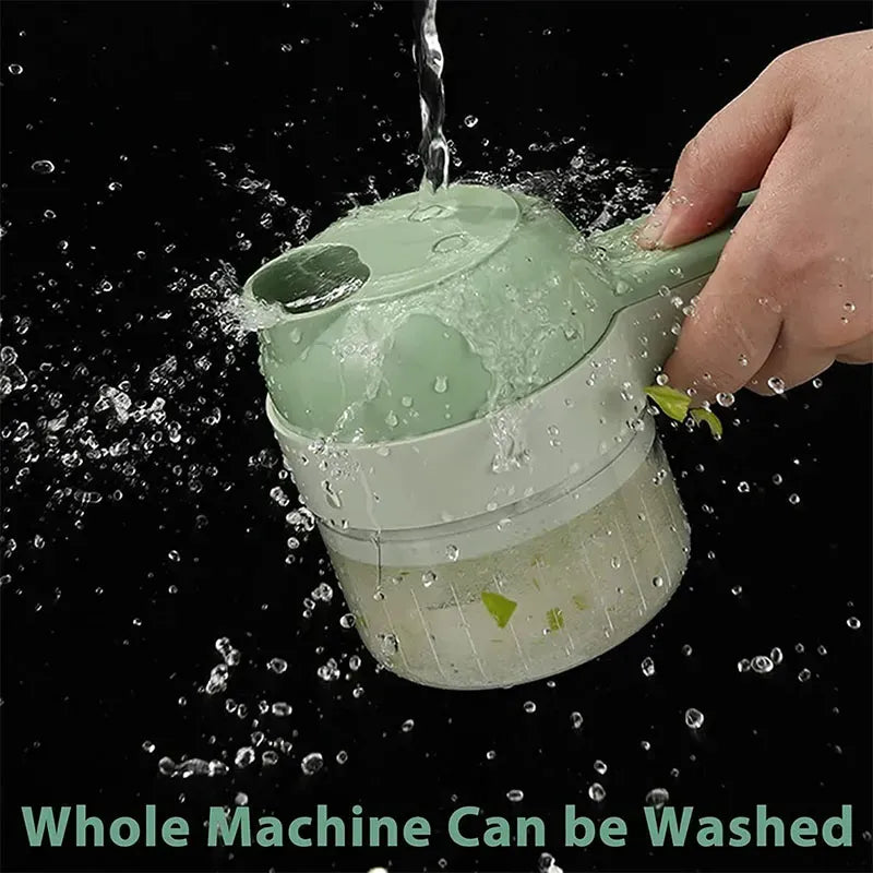 Rechargeable 4-in-1 Electric Vegetable Cutter