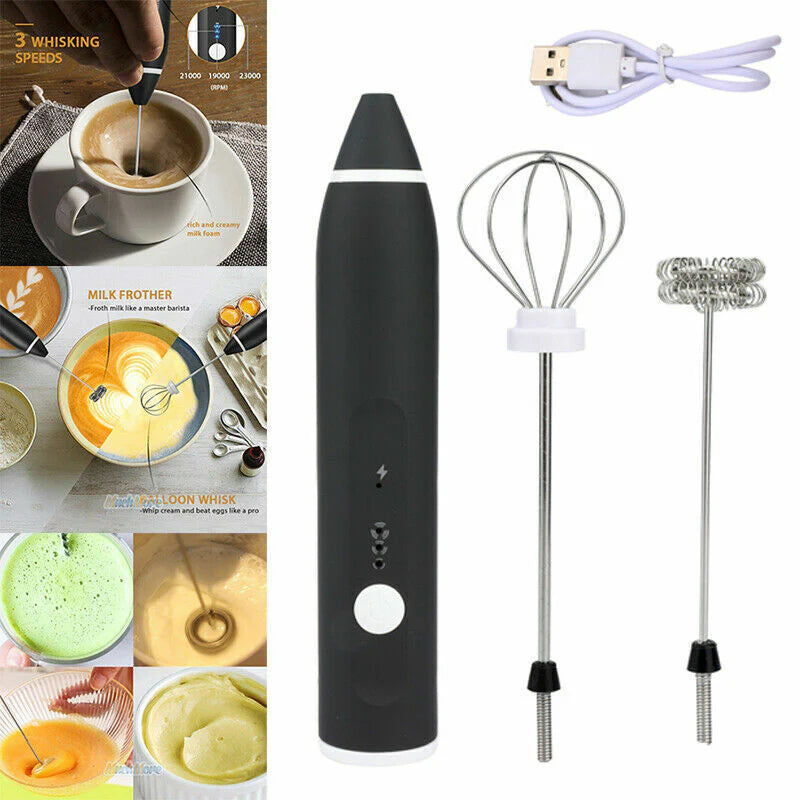 Rechargeable 2-in-1 Coffee Egg Beater