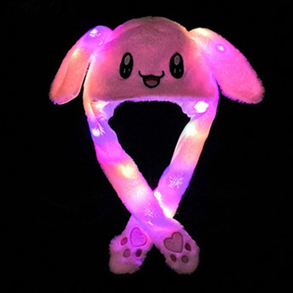 Bunny Caps – Winter Plush Ear Muffs with LED Lights