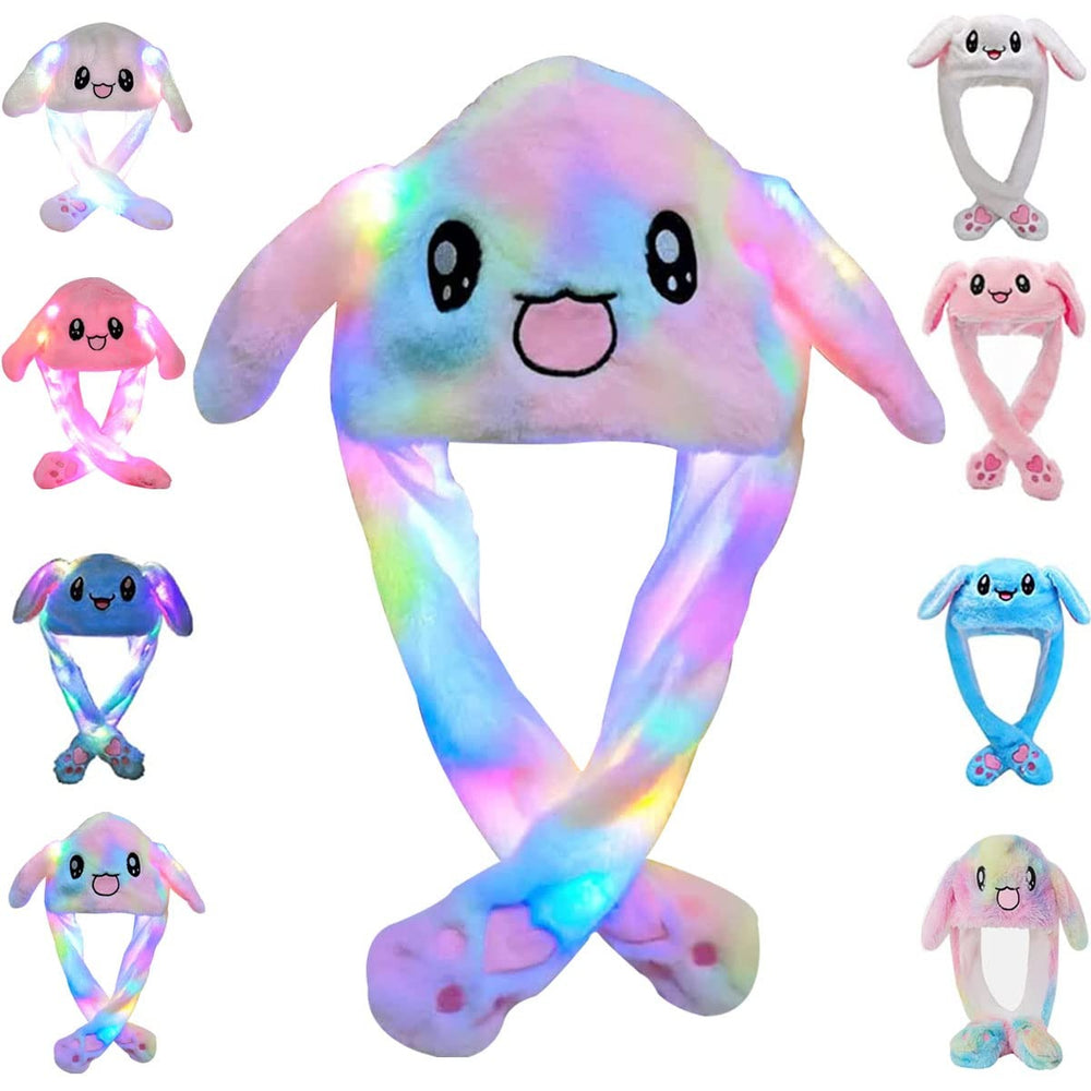 Bunny Caps – Winter Plush Ear Muffs with LED Lights