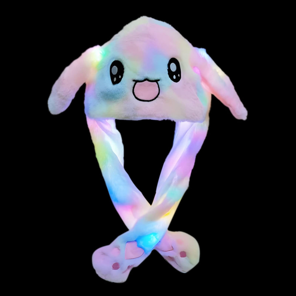 Bunny Caps – Winter Plush Ear Muffs with LED Lights