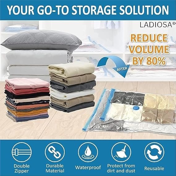 Vacuum Storage Bags with Pump