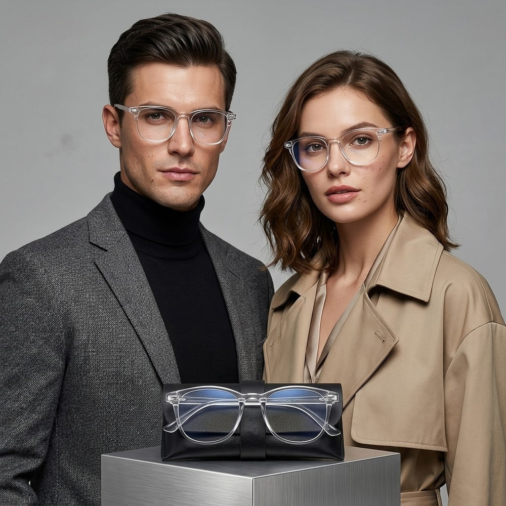 Transparent UV400 Blue Light Blocking Glasses