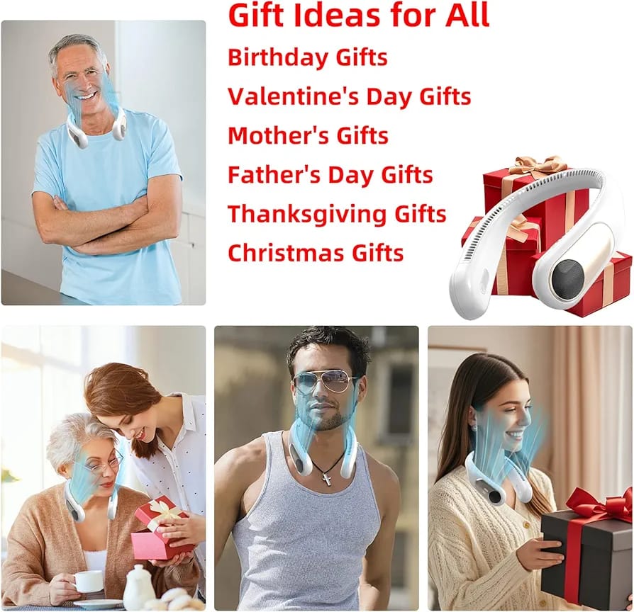 Portable Personal Neck Fan bladeless design