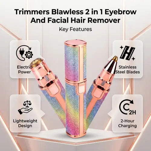 Flawless 2-in-1 Eyebrow & Facial Hair Remover