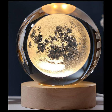 3D Galaxy Crystal Ball Night Light