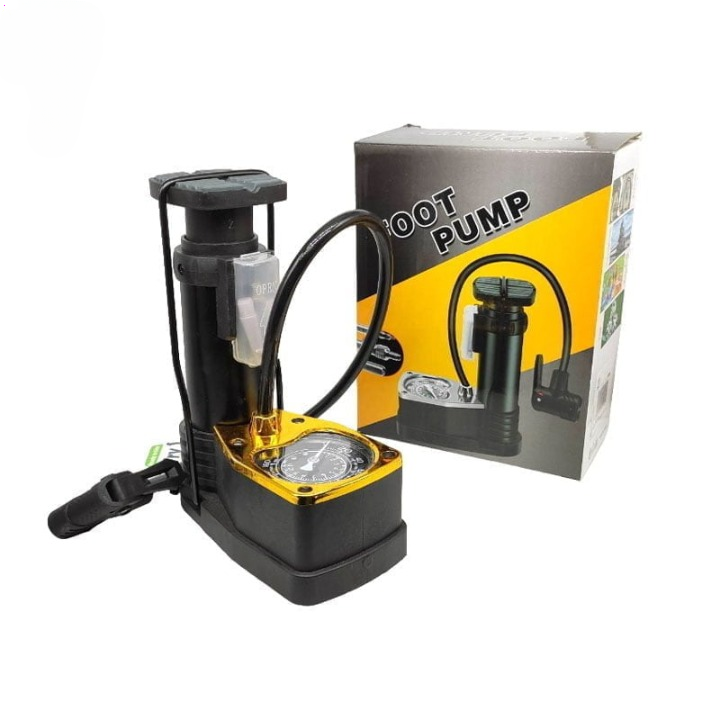 High Pressure Foot Air Pump with Pressure Gauge