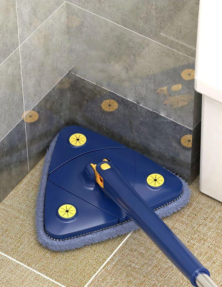 360 Twist Triangle Mop Window Glass For Home Toilet Bathrrom