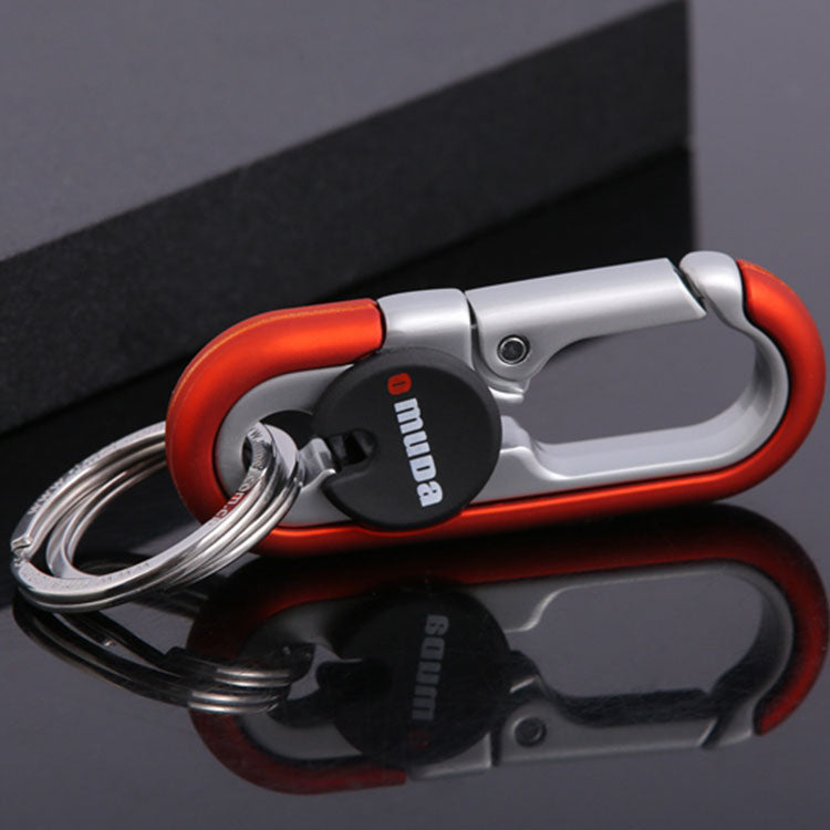 Stainless Steel Buckle Carabiner Keychain Key Ring Hook Lock Outdoor Climbing