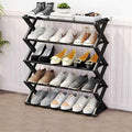 5-Layer X-Type Foldable Shoe Organizer Stand