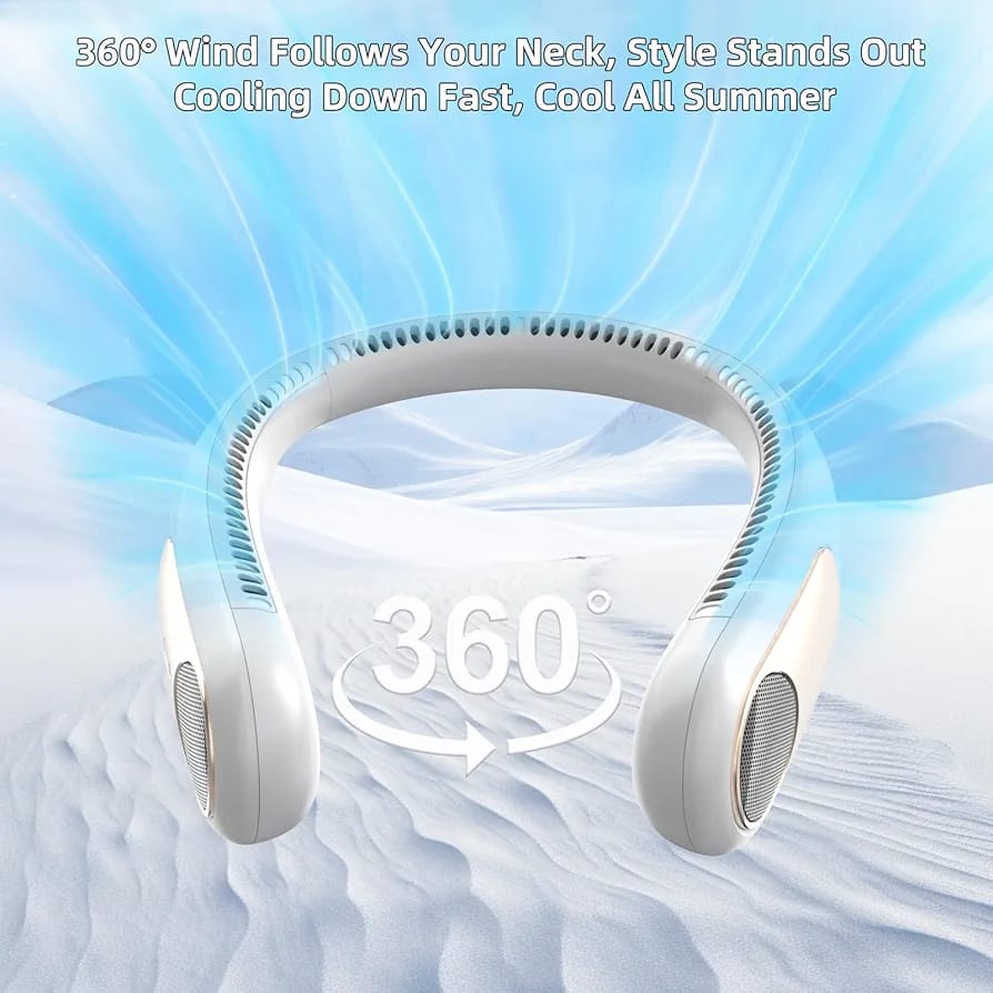Portable Personal Neck Fan bladeless design