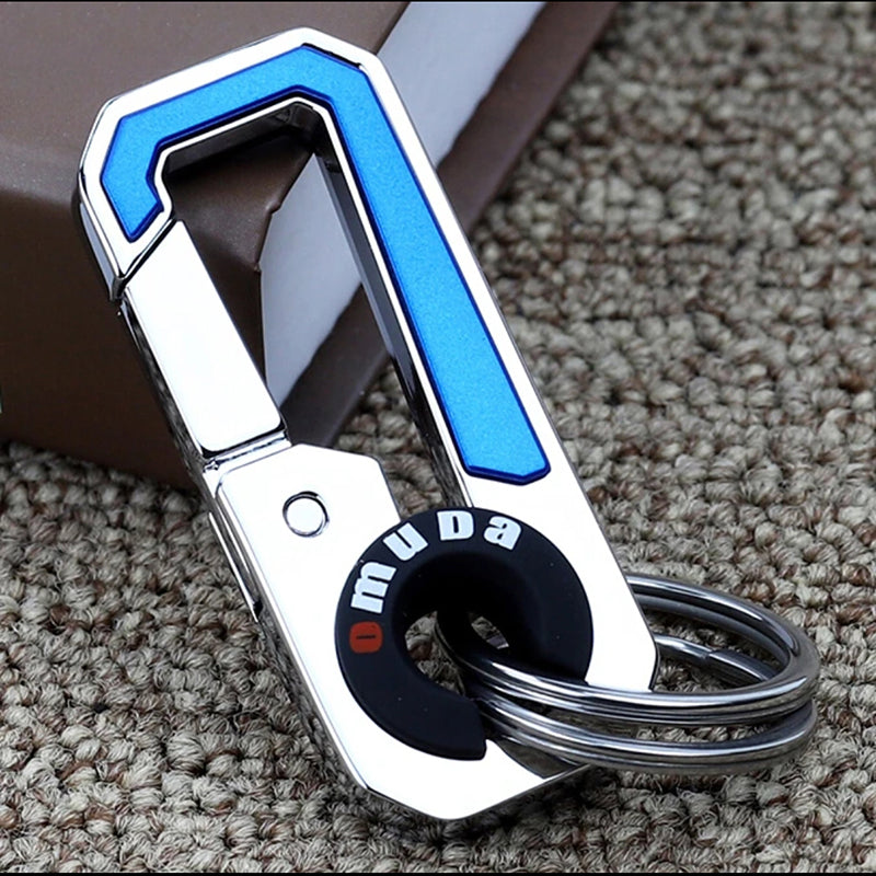 Stainless Steel Buckle Carabiner Keychain Key Ring Hook Lock Outdoor Climbing