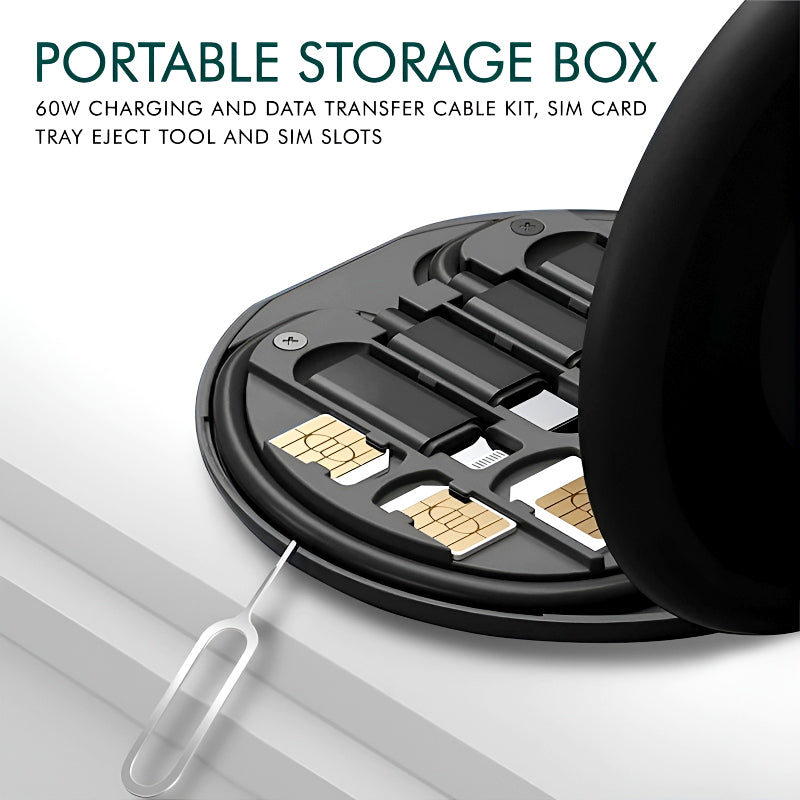 60W Multifunctional Fast Charging Data Cable Set