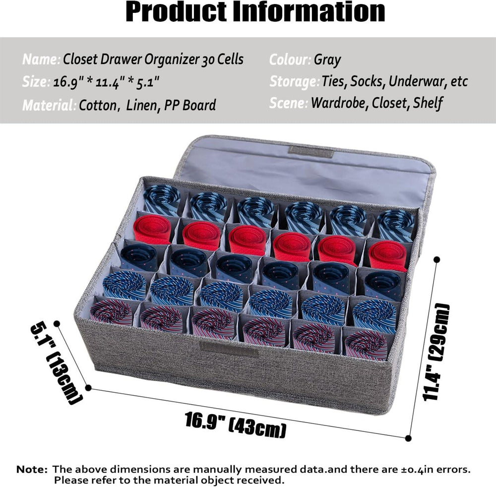 24-Cell Foldable Storage Organizer