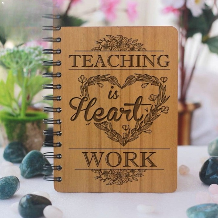 Personalised Wooden Diary With Photo / Name