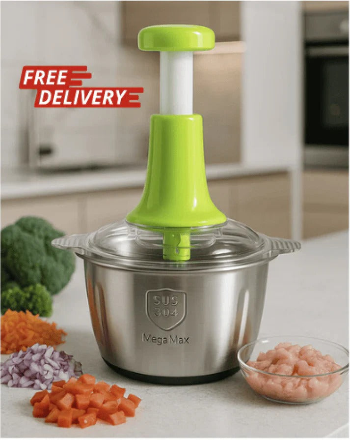 Large 2L Bowl Vegetable Chopper & Meat Mincer