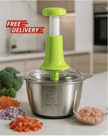 Large 2L Bowl Vegetable Chopper & Meat Mincer