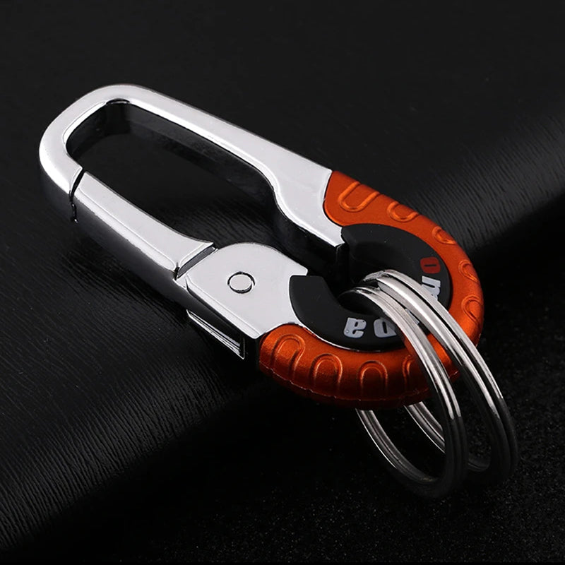 Stainless Steel Buckle Carabiner Keychain Key Ring Hook Lock Outdoor Climbing