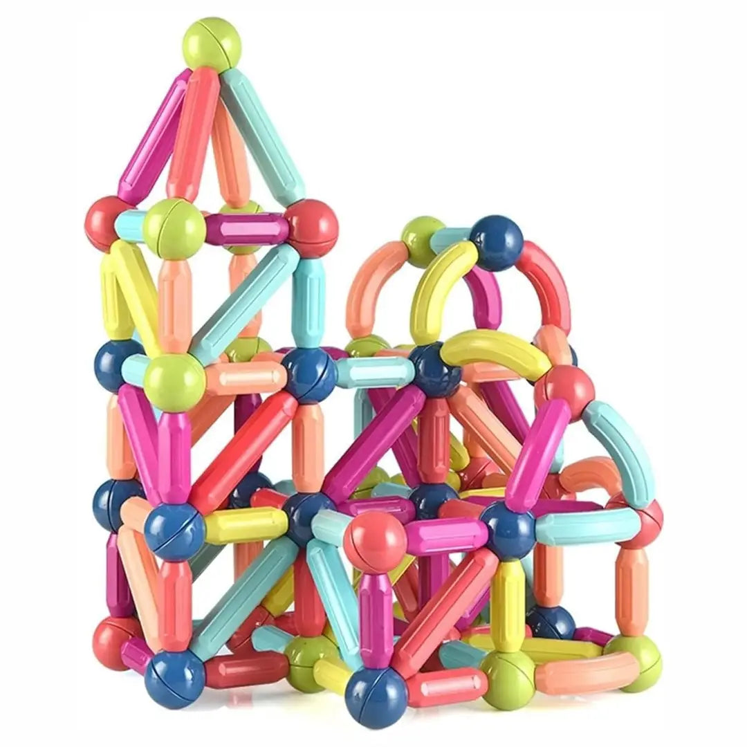 Magnetic Building Set for Kids 3+ Multicolor Plastic