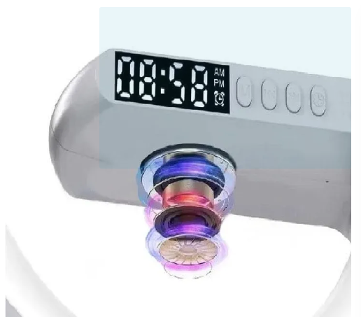 Digital Timmer Clock G Lamp Smart Light Lamp With Wireless Fast Charging