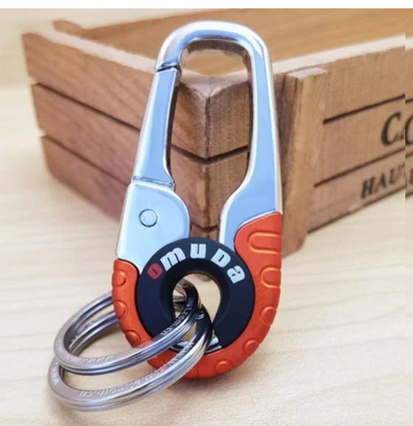 Stainless Steel Buckle Carabiner Keychain Key Ring Hook Lock Outdoor Climbing