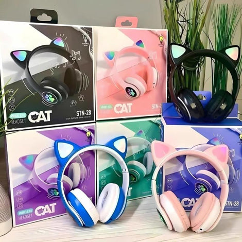 Cat Headphones RGB Light New Stock Type C Charging