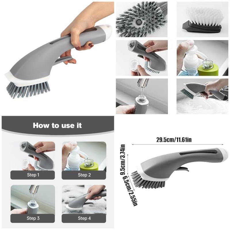 Soap Dispenser Brush with Long Handle