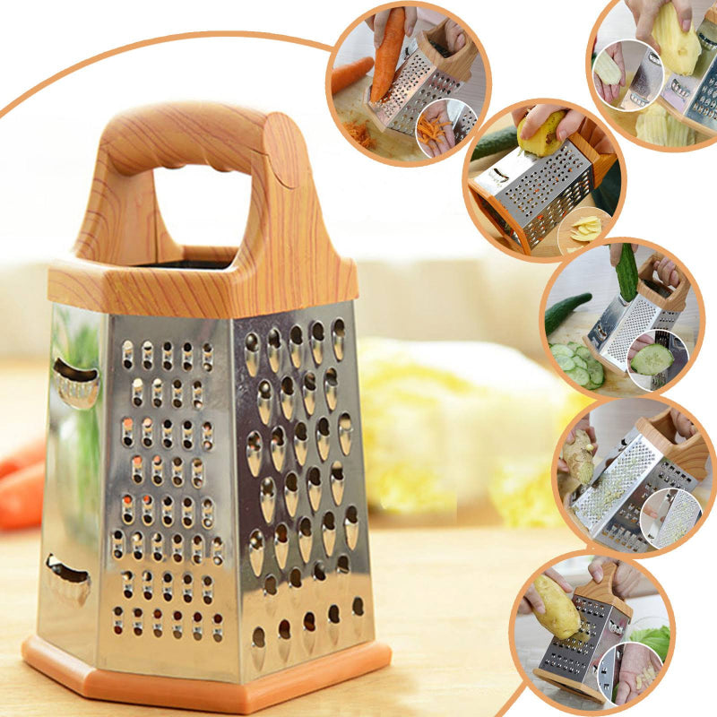 6-Sided Stainless Steel Multi-Purpose Grater