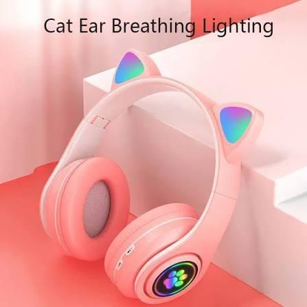 Cat Headphones RGB Light New Stock Type C Charging